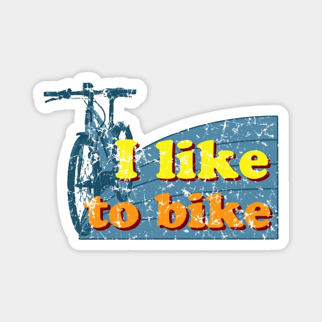 I like to bike Magnet by timlewis