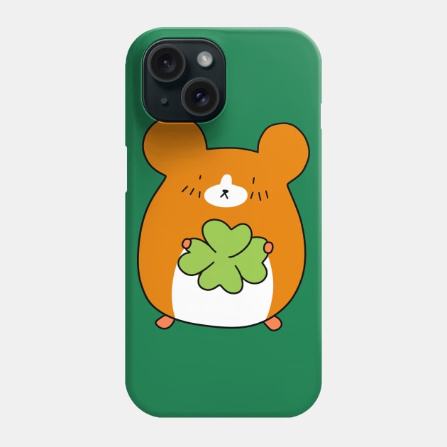 Four Leaf Clover Hamster Phone Case by saradaboru