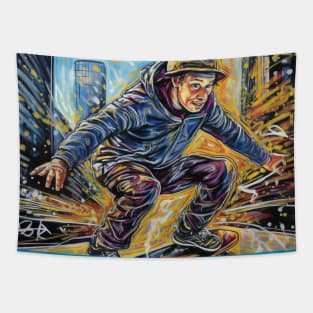 Skateboarder Tapestry