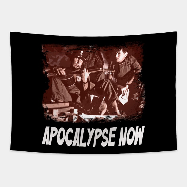 Captain Willard Chronicles Conquer the Jungle in Now-themed Apparel Tapestry by Zombie Girlshop