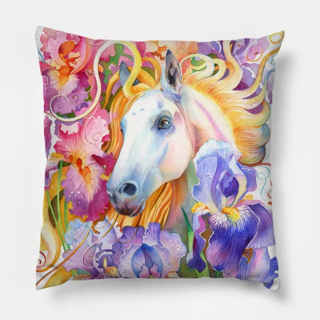 Year of the Horse Pillow by annabucciarelli