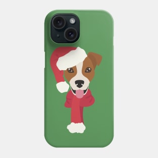 Christmas Jack Russell Dog Face Phone Case