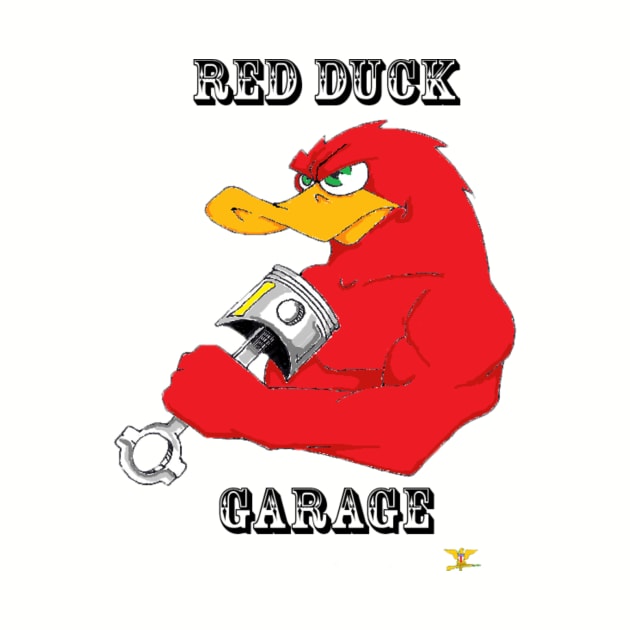 RED DUCK GARAGE LOGO by disposable762