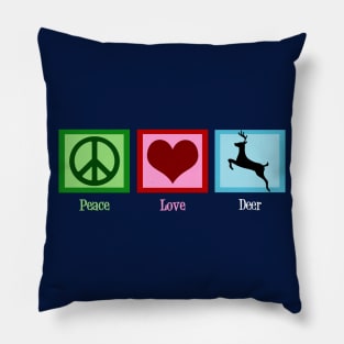 Peace Love Deer Pillow