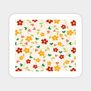 Beautiful floral pattern Magnet