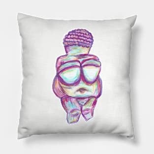 Colorful Venus of Willendorf Pillow