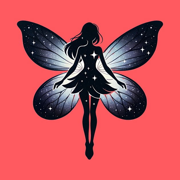 Stellar Silhouette Fairy - Enchanted Night Wings by Ingridpd