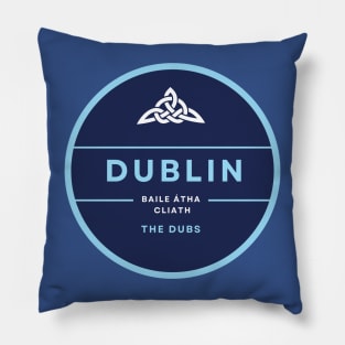 Dublin, County Dublin and GAA Colours Pillow