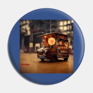 Steampunk Tokyo Ramen Food Truck Pin