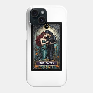 The Lovers Mermaid Tarot Card Phone Case