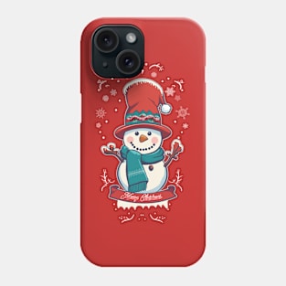 Vintage Snowman Phone Case