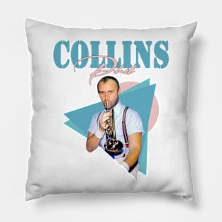 Phil Collins - Aesthetic Retro Style Pillow