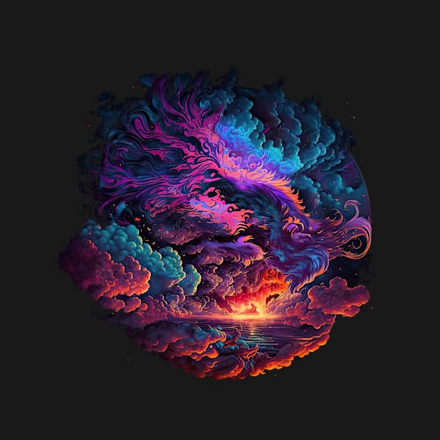 Extravagant Sunset - Cosmic Clouds Series by wumples