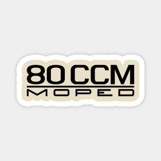 80cc Moped Emblem (Black) Magnet