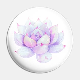 Watercolor Succulent sticker Pin