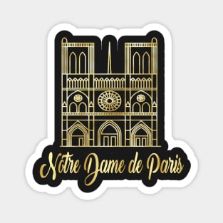 Notre Dame Paris France Cathedral Catholic Church Magnet