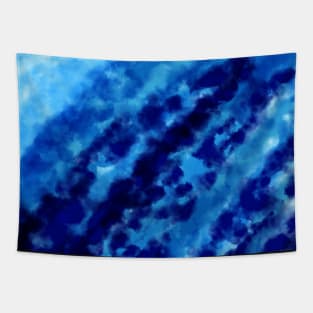 Watercolor Abstract Beachy Ocean Waves Painting, made by EndlessEmporium Tapestry