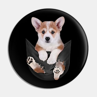 Corgi with love Pin