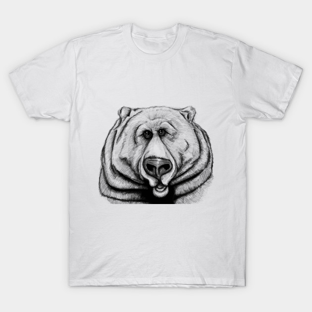 A big, cuddly, grizzly bear! - Bear - T-Shirt | TeePublic