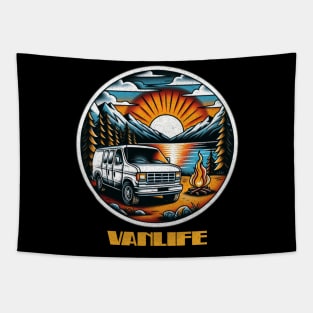 Summer Econoline Vanlife Tapestry