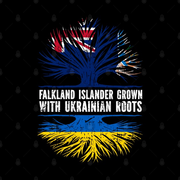 Falkland Islander Grown with Ukrainian Roots Flag by silvercoin