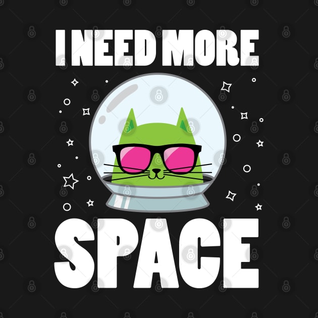 Astronaut Space Cat funny quote by teestaan