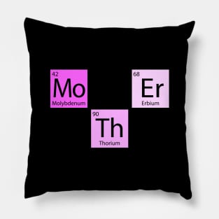 Mothers Day Shirt Mothers Periodic Element Funny Gift Pillow