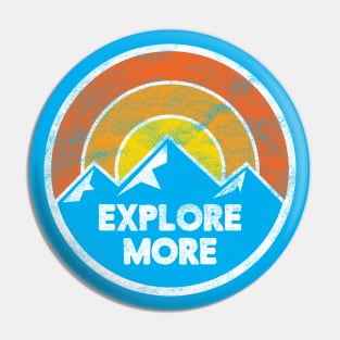 Explore More Mountain Graphic (Worn) Pin