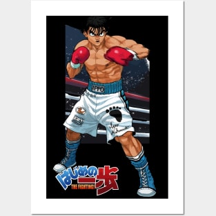 Angry Takamura Boxer Mounted Print by LarcherNoel in 2023