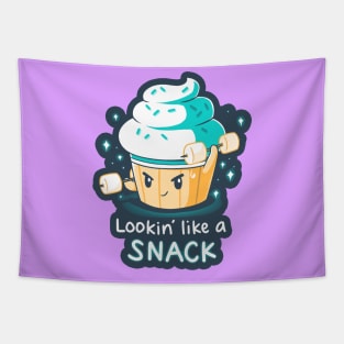 Looking Like a Snack Cute Funny Ice cream Foodie Lover Quote Design Tapestry