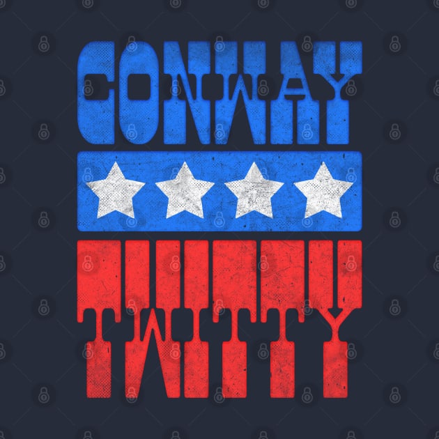 Conway Twitty / Retro Style County Music Fan Design by DankFutura