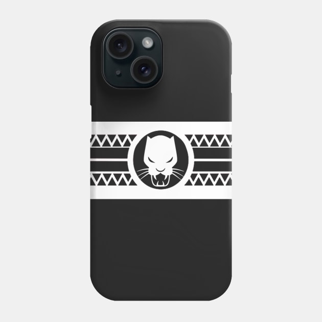 Panther tribal themed design Phone Case by kmpfanworks