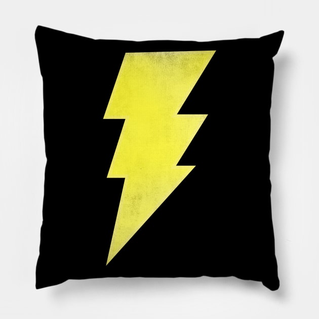 Black Lightning Pillow by Hammykk