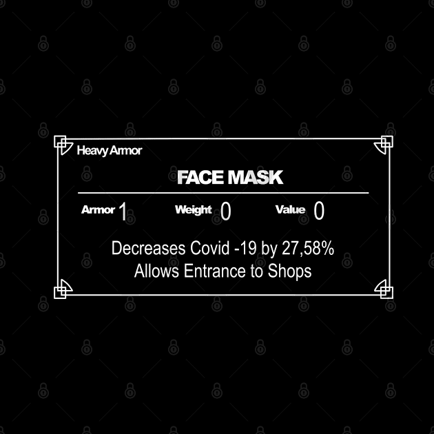 Funny Face Mask Design - Skyrim Meme Mask by Aventi