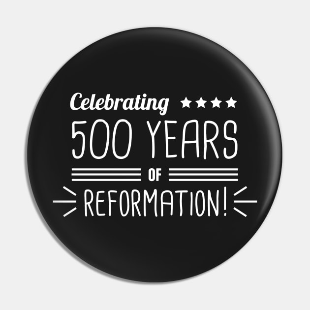 500 Year Anniversary Lutheran Protestant Reformation Pin by MeatMan