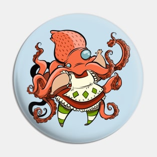 Strawberry Squidcake Pin