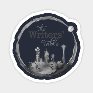 Writers' Table - Seattle (B&W) Magnet