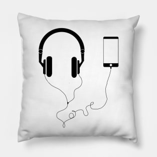 Music and love Pillow