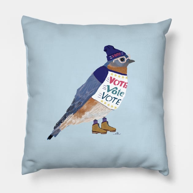 Get Out The Vote! Pillow by EmilyLaurelHarris