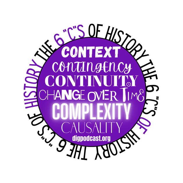 5 C's of History Purple Sticker by Dig