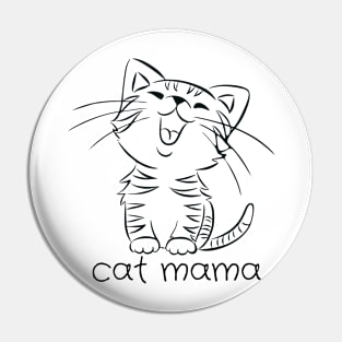 Cat Mama Pin