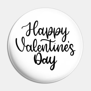 Happy Valentine's Day - Script Hand Lettering Pin