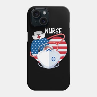 Proud Nurse - Flag USA Nurse Phone Case