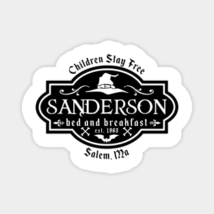 Sanderson bed and breakfast, Hocus Pocus, Winifred Sanderson, Filming Location, Halloween Shirt, Sanderson Sisters, Sanderson B & B Magnet