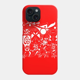 alien soccer board in mayan vision Phone Case