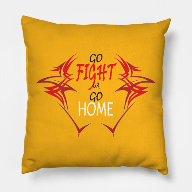 vector design - go fight Pillow by DragonBallART