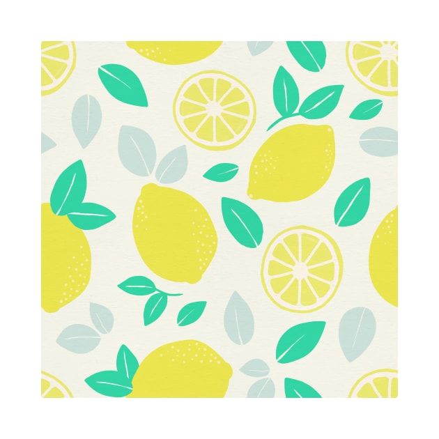 Summer Lemon Pattern by tanyadraws