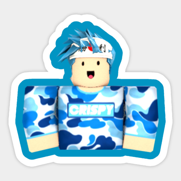 New Crispybox Roblox Logo Design Logo Sticker Teepublic - logo roblox design