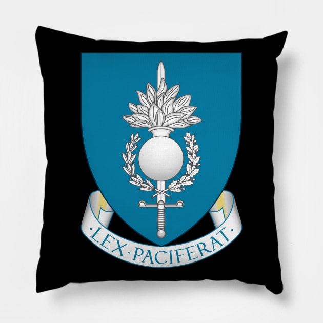 European Gendarmerie Force Pillow by Wickedcartoons
