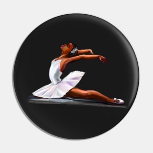 African American ballerina 3 - brown skin ballerina dancing Pin